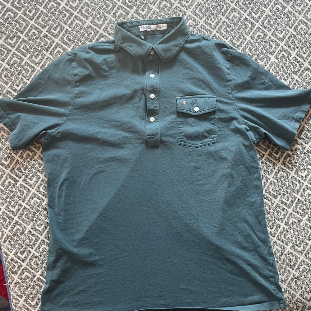 Criquet Teal Polo Shirt with Pocket